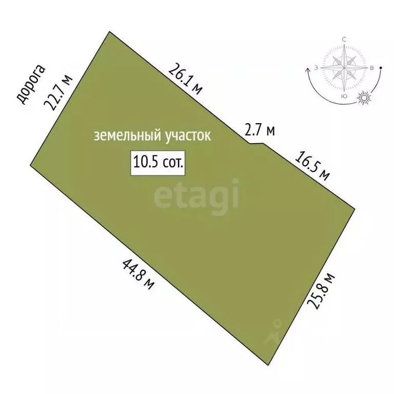 Участок в Тюменская область, Тюменский муниципальный округ, д. Зырянка ... - Фото 1