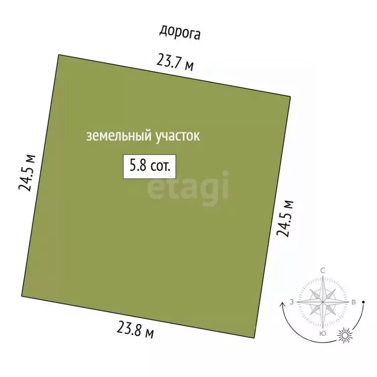 Участок в Свердловская область, Тугулым пгт  (5.83 сот.) - Фото 1