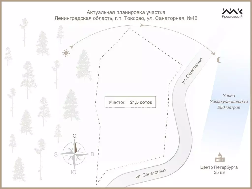 Участок в Ленинградская область, Всеволожский район, Токсовское ... - Фото 0