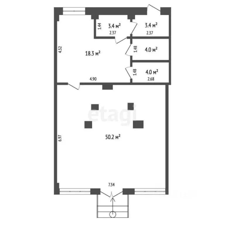 Офис в Крым, Ялта ул. Ленинградская, 14/1 (83 м) - Фото 1