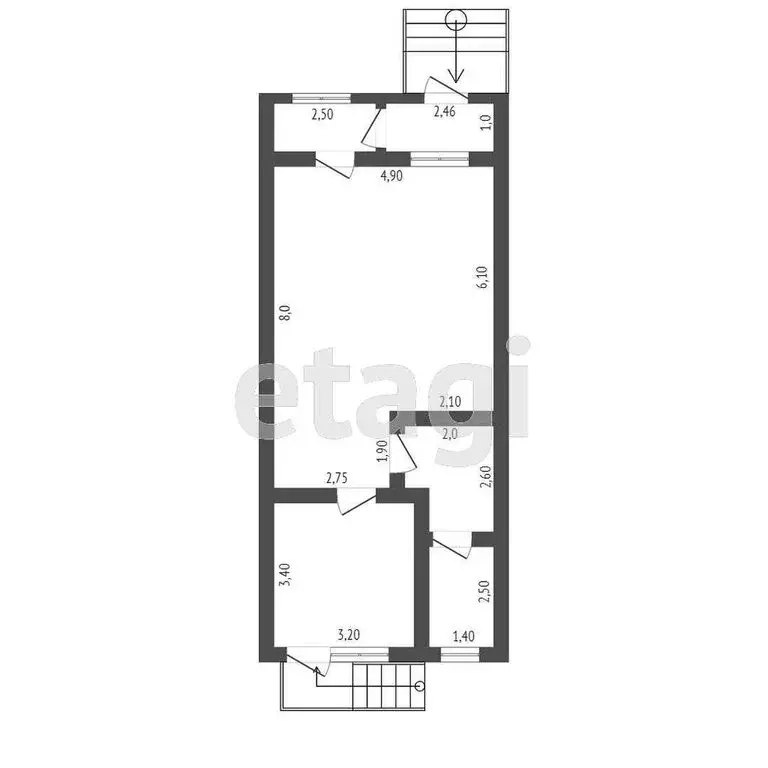 1-комнатная квартира: Ишим, Красноярская улица, 167 (54.3 м) - Фото 0