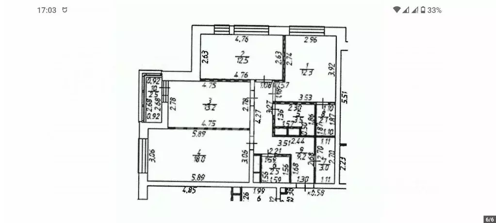3-к кв. Московская область, Химки ул. Генерала Дьяконова, 6 (78.8 м) - Фото 2