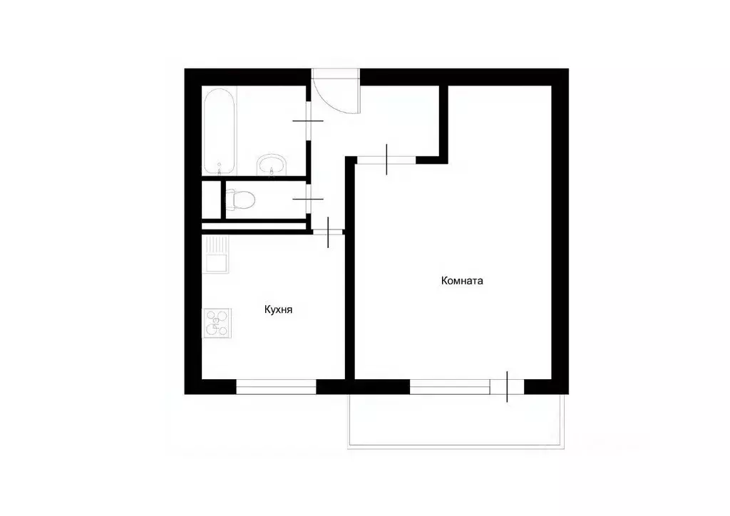 1-к кв. Москва Керамический проезд, 55К1 (40.0 м) - Фото 1