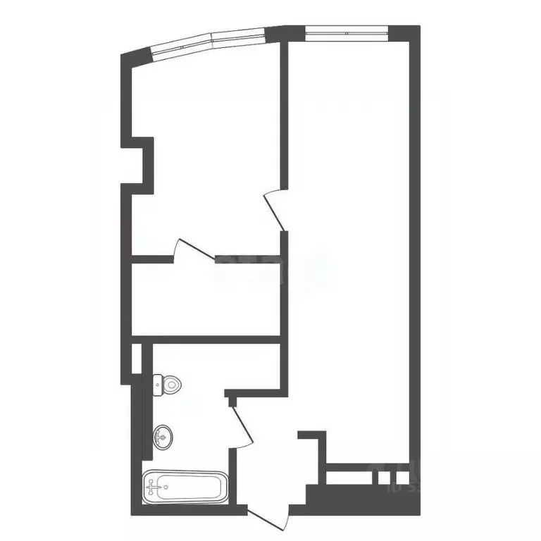 2-к кв. Ростовская область, Ростов-на-Дону Береговая ул., 6 (55.0 м) - Фото 1