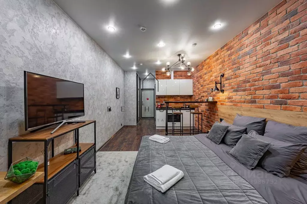 Студия Санкт-Петербург ул. Савушкина, 104 (28.0 м) - Фото 1