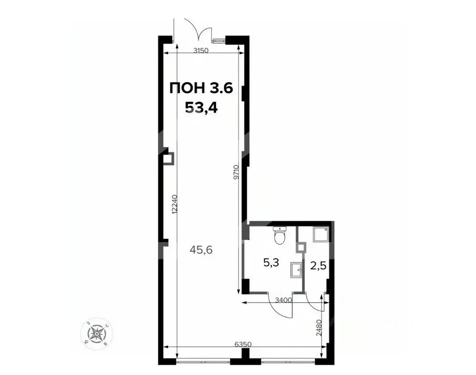 Помещение свободного назначения в Москва Ленинградское ш., 228к7 (53 ... - Фото 2
