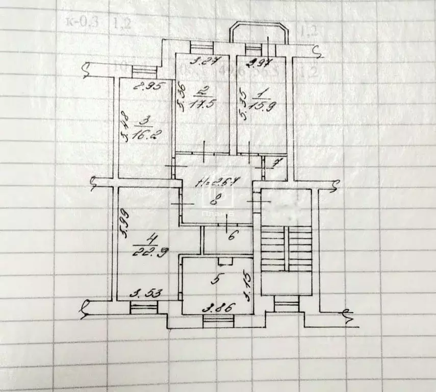 4-к кв. Калужская область, Калуга Тульская ул., 46 (106.1 м) - Фото 2