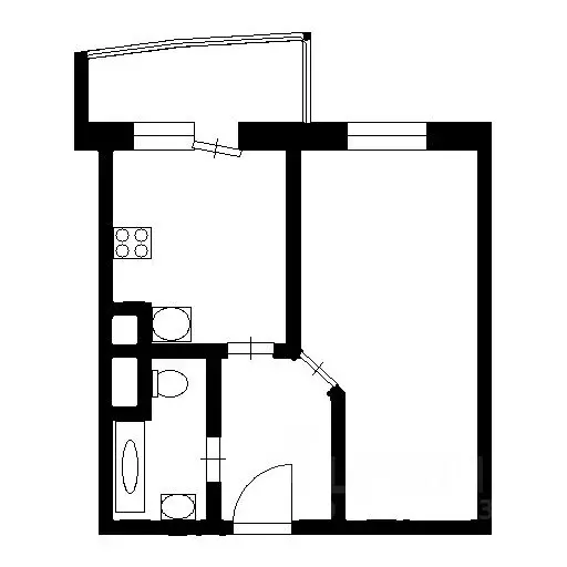 1-к кв. Санкт-Петербург просп. Маршала Блюхера, 7к1 (34.1 м) - Фото 2