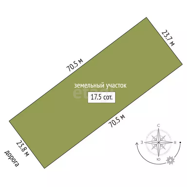 Участок в Ялуторовск, улица Филиппова (17.5 м) - Фото 0