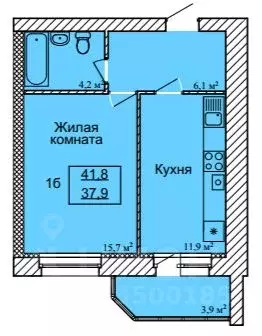 1-к кв. Тамбовская область, Тамбов ул. Имени С.И. Савостьянова, 3 ... - Фото 0