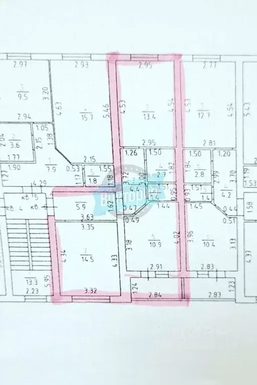 2-к кв. Орловская область, Мценск ул. Тургенева, 62 (53.5 м) - Фото 2