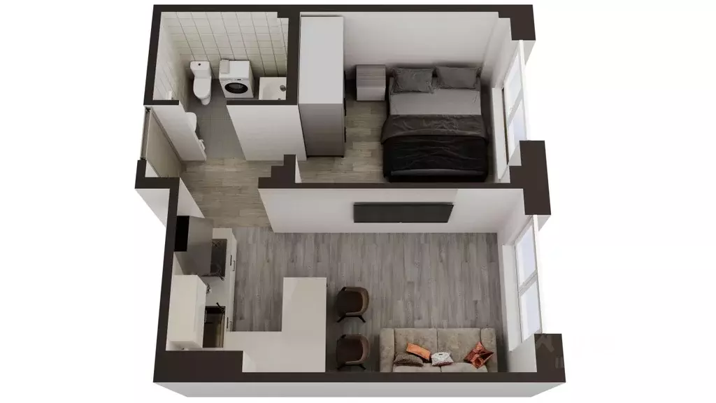 1-к кв. Сахалинская область, Анивский городской округ, с. Новотроицкое ... - Фото 1