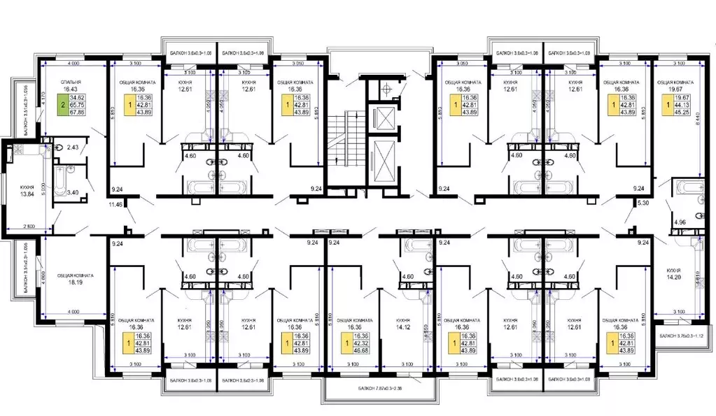 1-к кв. Краснодарский край, Краснодар Имени Петра Метальникова мкр, ... - Фото 1