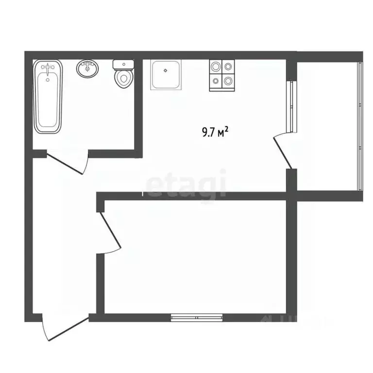 1-к кв. Мордовия, Саранск ул. Косарева, 107 (39.0 м) - Фото 1