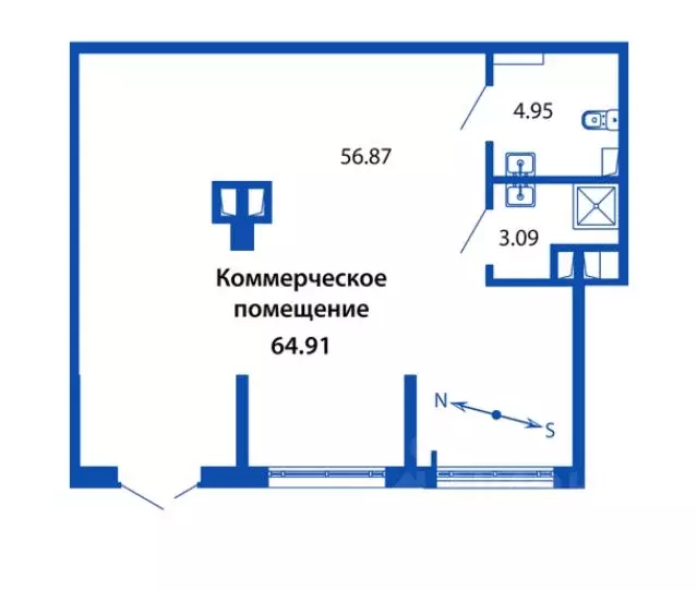 Помещение свободного назначения в Ленинградская область, Мурино ... - Фото 1