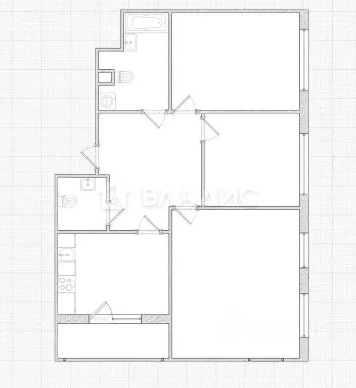 3-к кв. Московская область, Ленинский городской округ, пос. Развилка ... - Фото 2