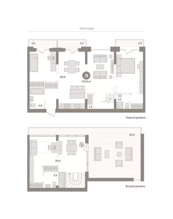 3-комнатная квартира: Тюмень, Причальная улица, 7 (179.94 м) - Фото 1