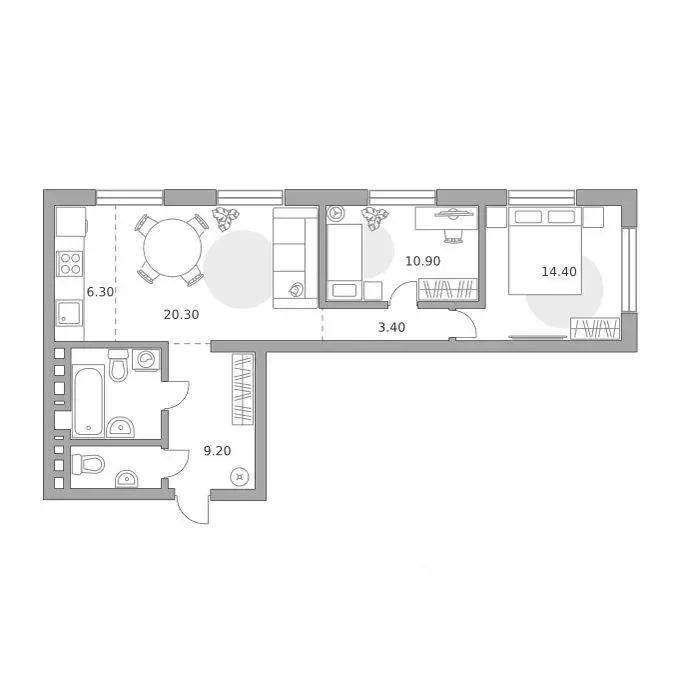 3-к кв. Башкортостан, Уфа Зеленая Роща жилрайон, Лесная Симфония жилой ... - Фото 0