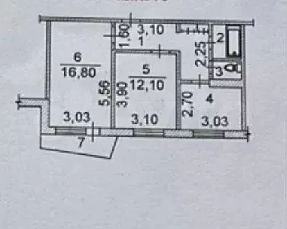 2-к. квартира, 52 м, 9/9 эт. - Фото 0