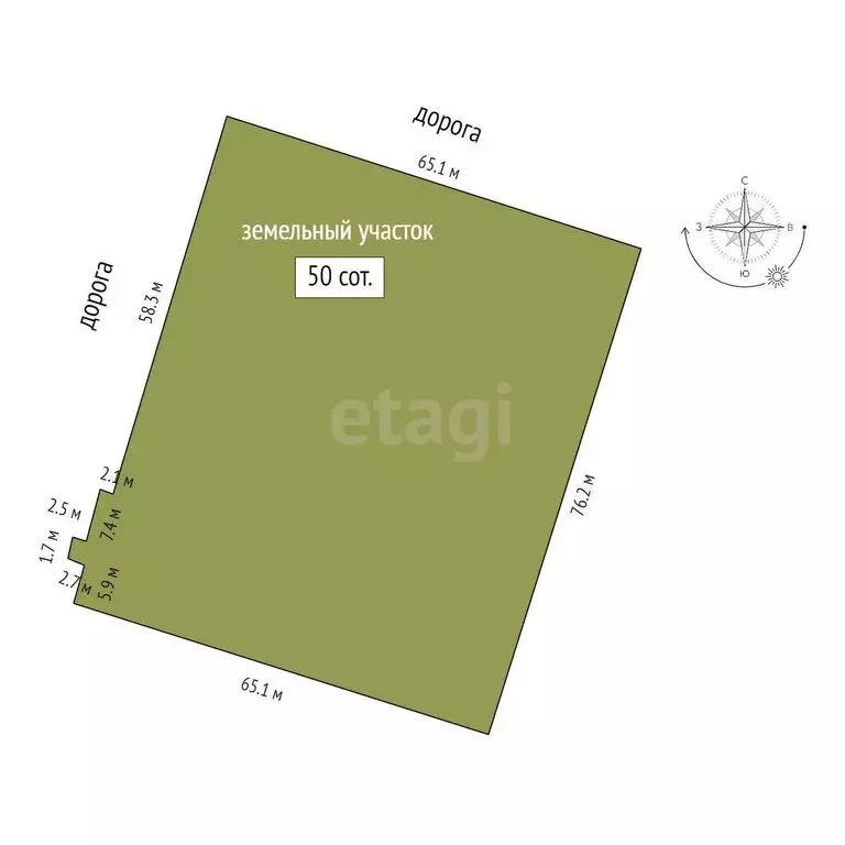 Участок в Приморский, Киевская улица, 2 (50 м) - Фото 1