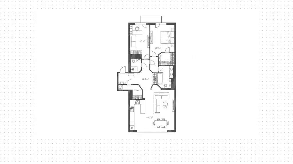 3-комнатная квартира: Москва, Большая Татарская улица, 7к1 (135 м) - Фото 1