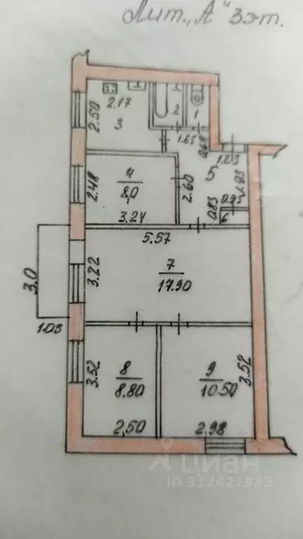 4-к кв. Ставропольский край, Ставрополь ул. 50 лет ВЛКСМ, 2/7 (62.0 м) - Фото 1