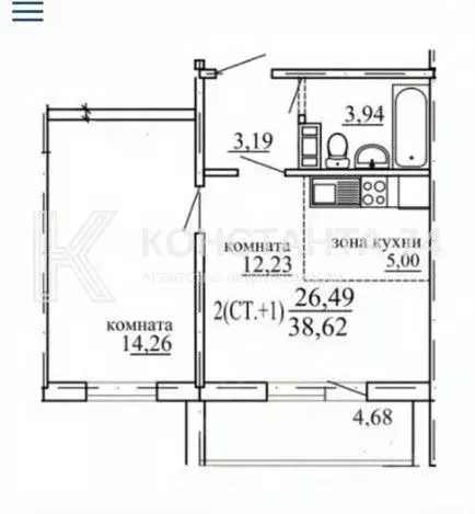 2-к кв. Челябинская область, Челябинск ул. 250-летия Челябинска, 31 ... - Фото 2