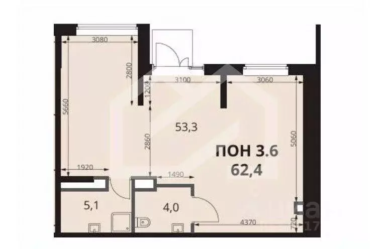 Торговая площадь в Москва 1-й Ясеневский жилой комплекс, 2 (62 м) - Фото 2