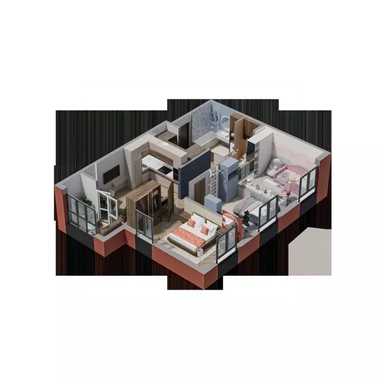 3-к кв. Брянская область, Брянск Школьный жилой комплекс (80.18 м) - Фото 1