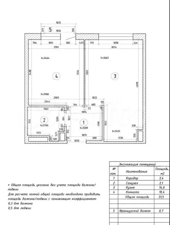 1-к. квартира, 31 м, 2/4 эт. - Фото 0