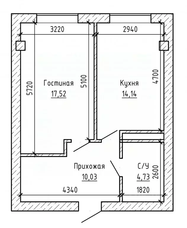 1-к кв. Кабардино-Балкария, Нальчик Московская ул. (48.0 м) - Фото 2