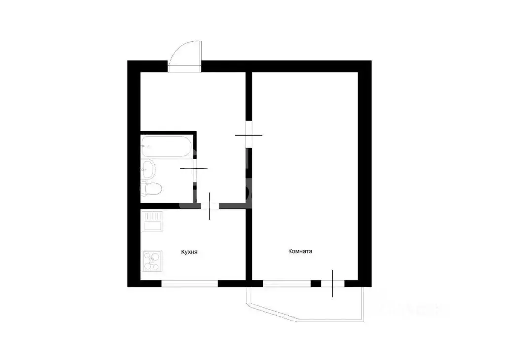 1-к кв. Москва бул. Дмитрия Донского, 9К3 (38.4 м) - Фото 2