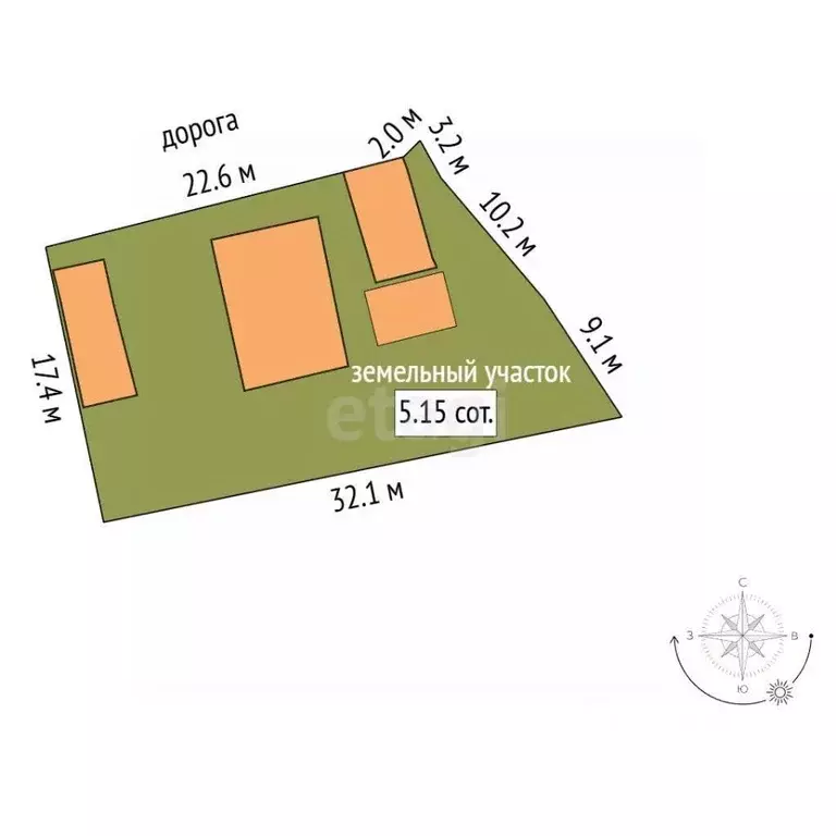 Участок в Томская область, Томск пос. Степановка, ул. Весенняя (1.8 ... - Фото 1