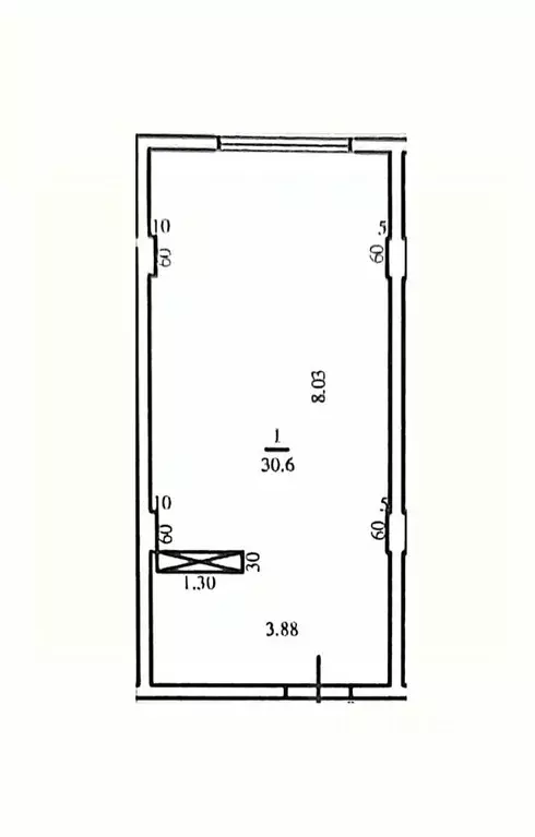 Студия Краснодарский край, Сочи ул. Ленина, 290/7к8 (30.6 м) - Фото 1