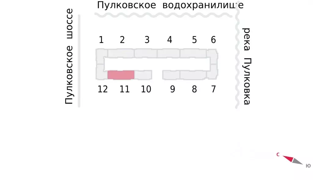 1-к кв. Санкт-Петербург пос. Шушары, Пулково Лэйк жилой комплекс (33.8 ... - Фото 2