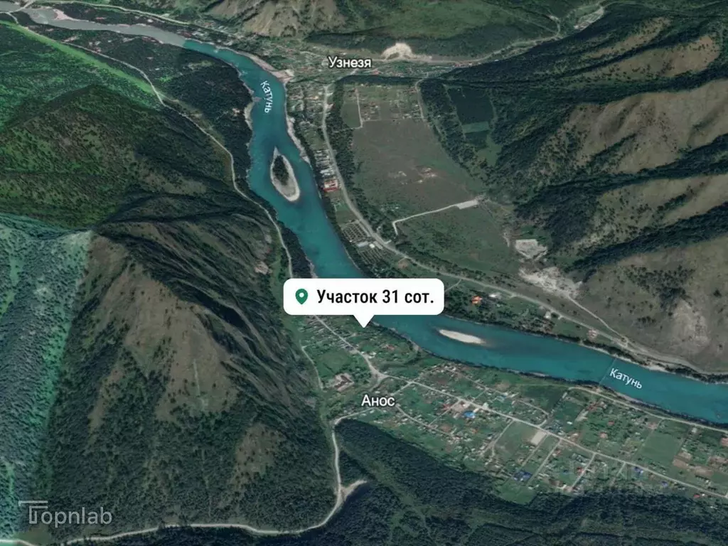 Участок в Алтай, Чемальский район, с. Анос Центральная ул. (31.0 сот.) - Фото 1