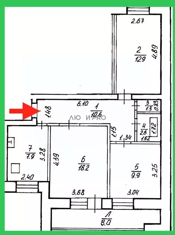 3-к кв. Башкортостан, Уфа ул. Летчиков, 8/1 (69.4 м) - Фото 2