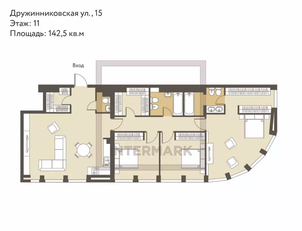 4-к кв. Москва Дружинниковская ул., 15А (142.5 м) - Фото 2
