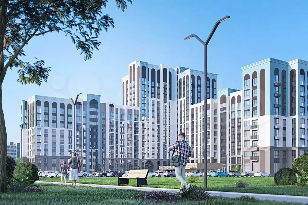 1-к. квартира, 41,7 м, 2/9 эт. - Фото 1