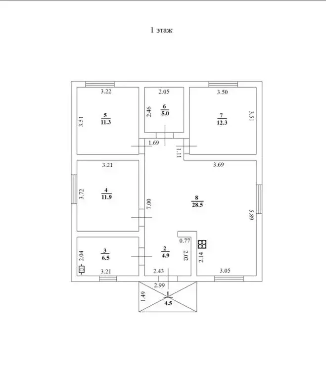 Дом в село Мальково, улица Дружбы (85 м) - Фото 2