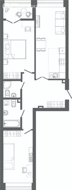 2-комнатная квартира: Екатеринбург, улица Мира, 47 (81.1 м) - Фото 0