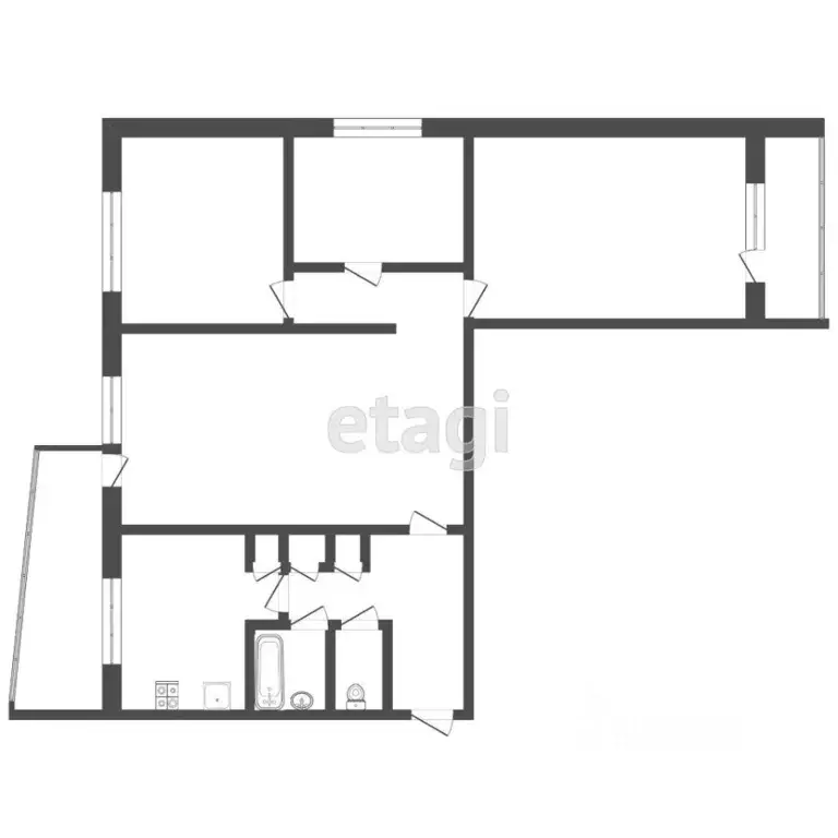 4-к кв. Мордовия, Саранск ул. Победы, 25к4 (63.9 м) - Фото 1