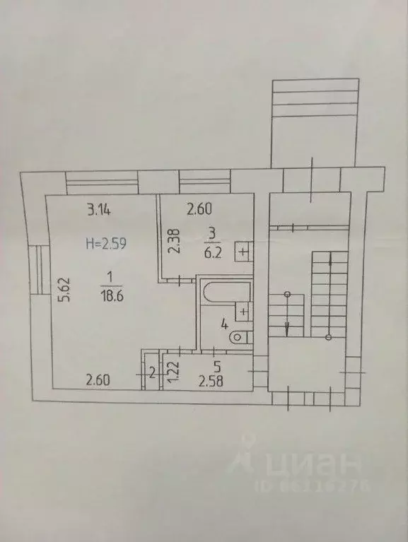 1-к кв. Пермский край, Пермь Ямпольская ул., 10 (31.5 м) - Фото 2