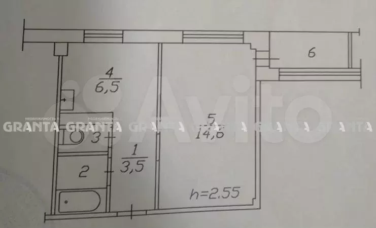 1-к. квартира, 28 м, 3/9 эт. - Фото 0