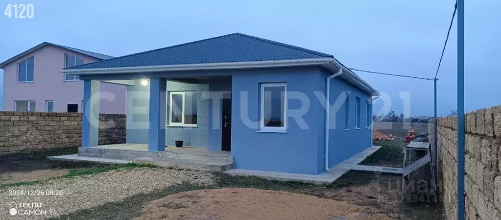 Дом в Крым, Сакский район, Молочненское с/пос, с. Абрикосовка  (120 м) - Фото 2