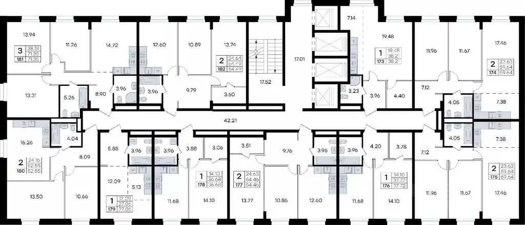 2-к кв. Приморский край, Владивосток ул. Тухачевского, 80 (52.55 м) - Фото 2