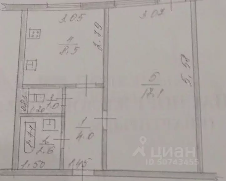 1-к кв. Новгородская область, Пестово Производственная ул., 14А (33.2 ... - Фото 1