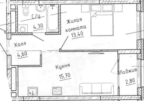 1-комнатная квартира: Екатеринбург, улица Готвальда, 24/5 (37.6 м) - Фото 0