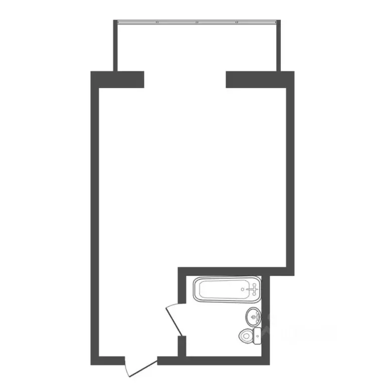 Студия Тюменская область, Тюмень ул. Щорса, 1а (21.0 м) - Фото 2