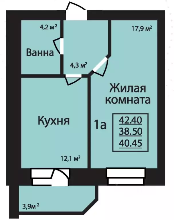 1-к кв. Тамбовская область, Тамбов ул. Имени С.И. Савостьянова, 3 ... - Фото 0